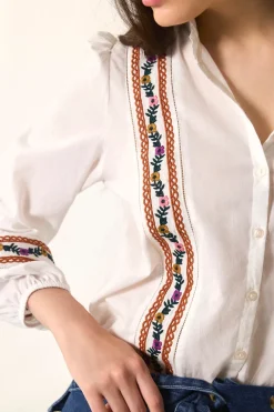 Des Petit Hauts Blouse Reneto ECRU Clearance