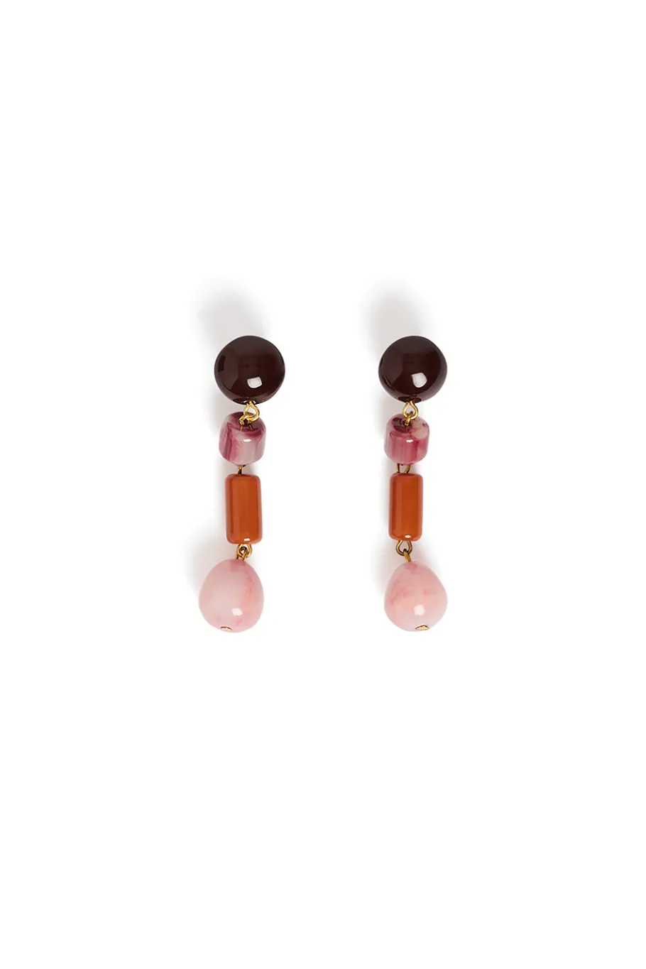 Des Petit Hauts Boucles D'Oreilles Merope ECUREUIL/BRUYERE/OURS Sale