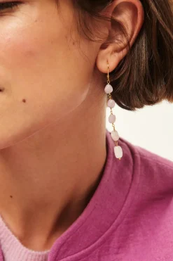 Des Petit Hauts Boucles D'Oreilles Paelo KUNZITE Discount