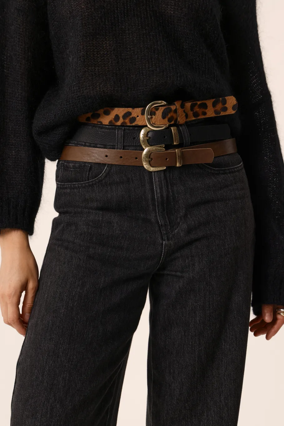 Des Petit Hauts Ceinture Neriette NOIR Clearance
