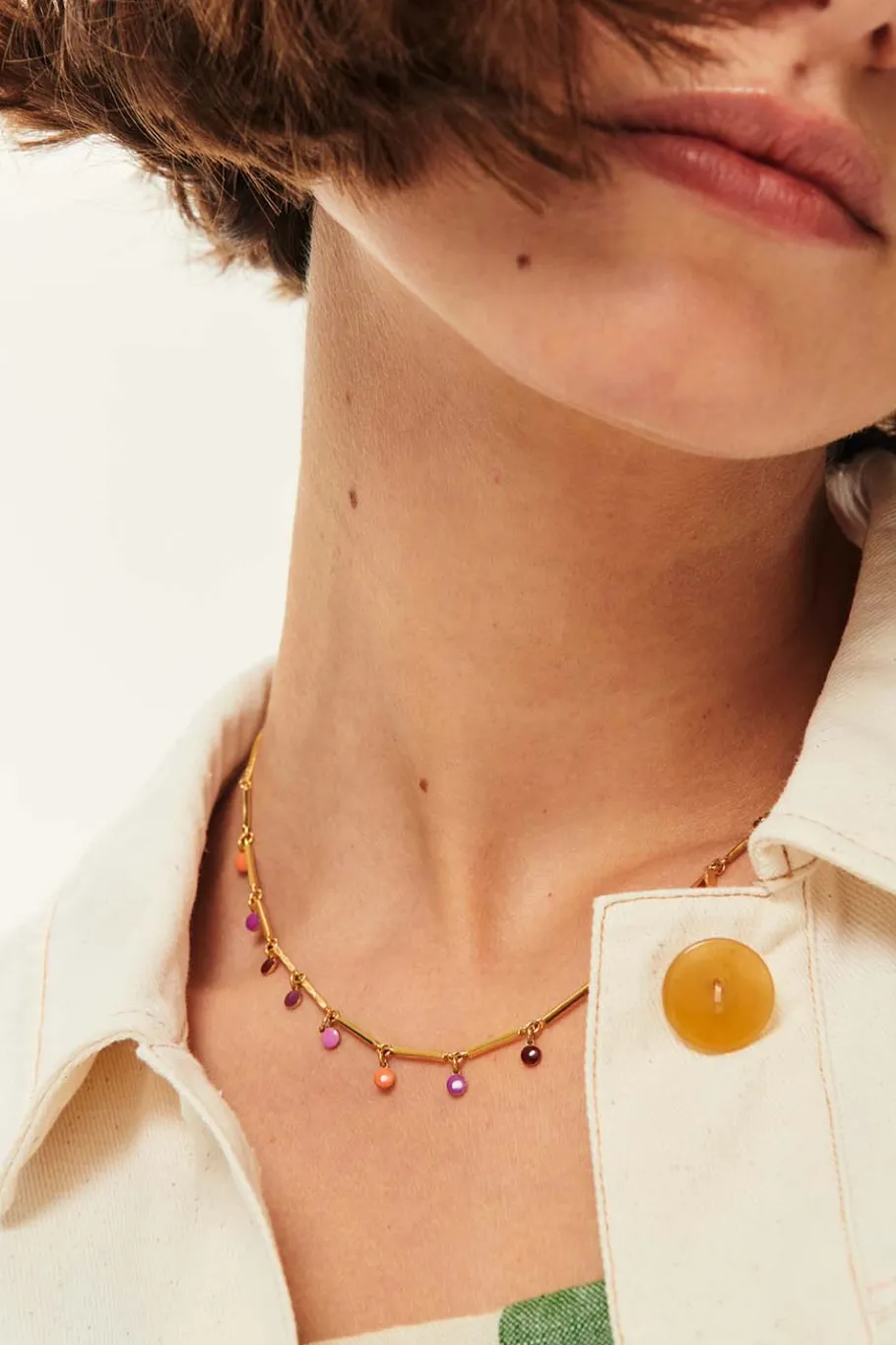 Des Petit Hauts Collier Patsy OR/MULTICO New