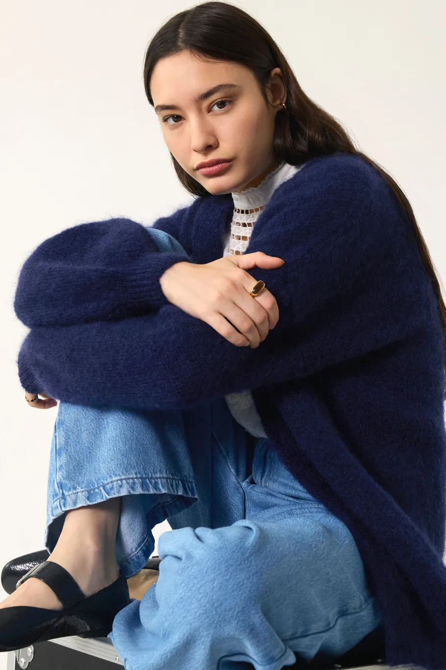 Des Petit Hauts Gilet Altea MARINE Discount