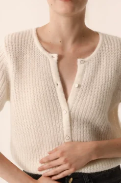 Des Petit Hauts Gilet Bully ECRU Discount