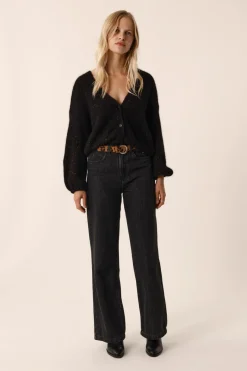 Des Petit Hauts Gilet Celestin BOUTONNE NOIR New