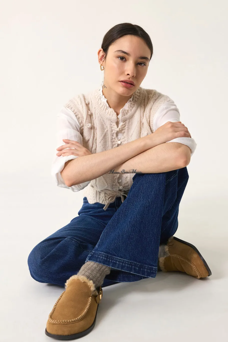 Des Petit Hauts Gilet Dolly CREME Discount