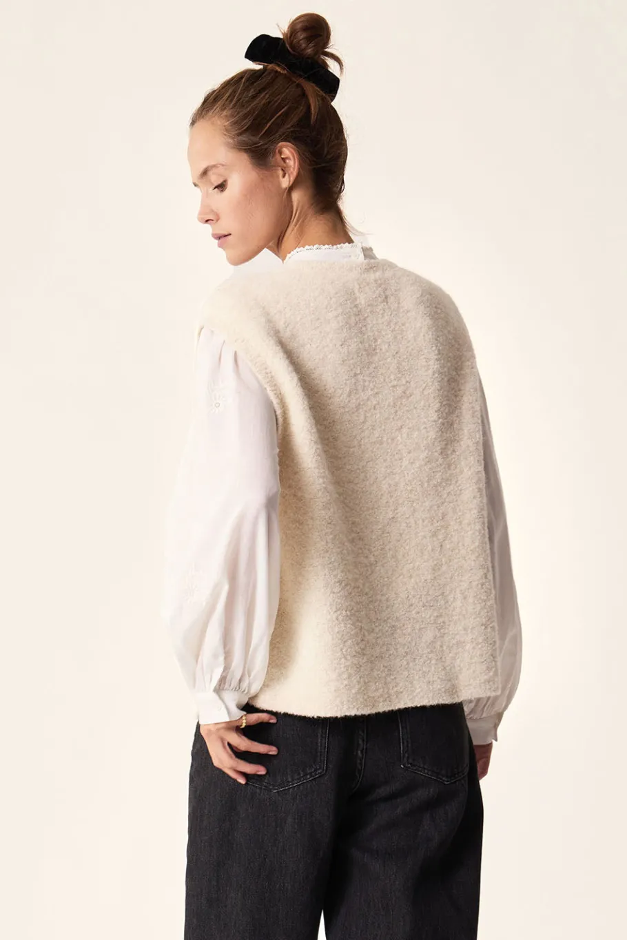 Des Petit Hauts Gilet sans manches Achille ECRU Sale