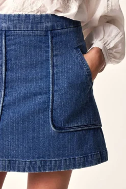 Des Petit Hauts Jupe Louxor MIDDLE BLUE New