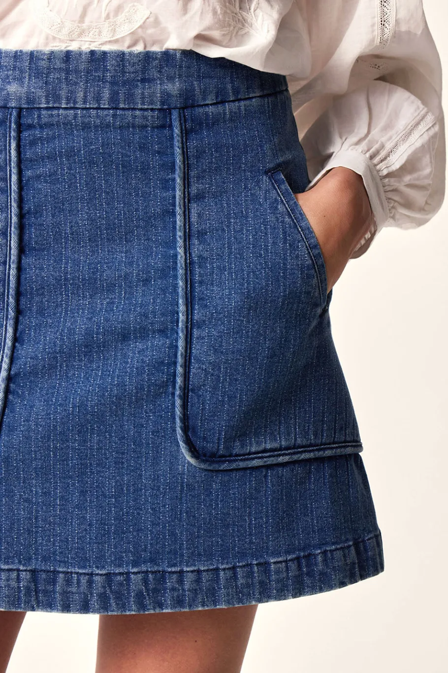 Des Petit Hauts Jupe Louxor MIDDLE BLUE New