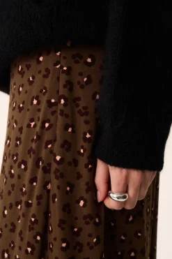 Des Petit Hauts Jupe Solita LEO KAKI