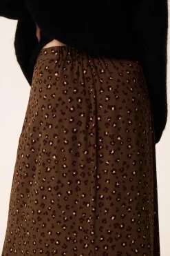 Des Petit Hauts Jupe Solita LEO KAKI