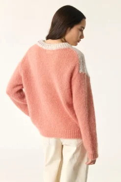 Des Petit Hauts Pull Alison COING/BRUME ECRU Discount