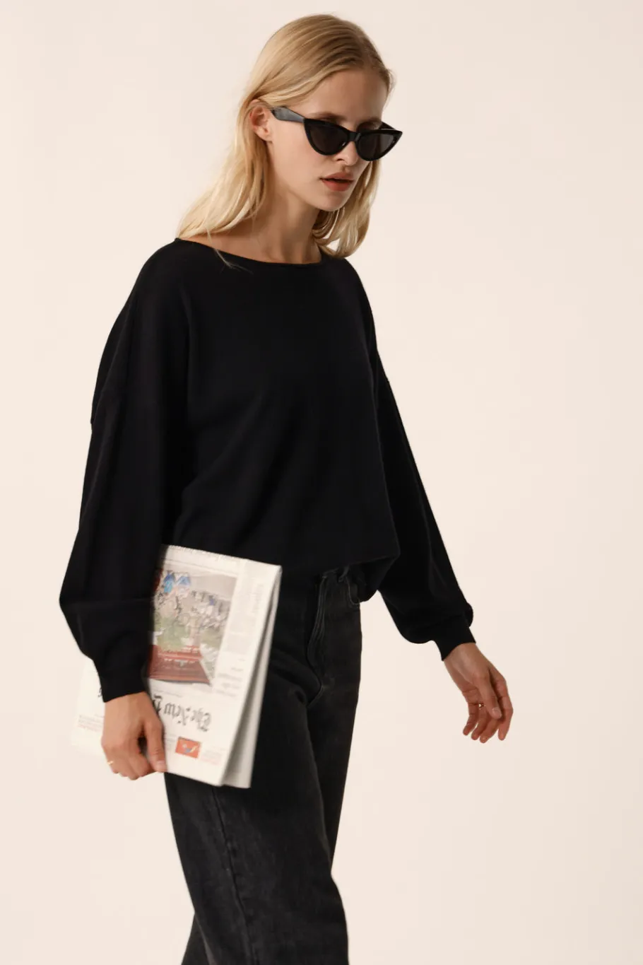 Des Petit Hauts Pull Aragone NOIR Hot