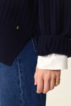 Des Petit Hauts Pull Aristou MARINE Hot