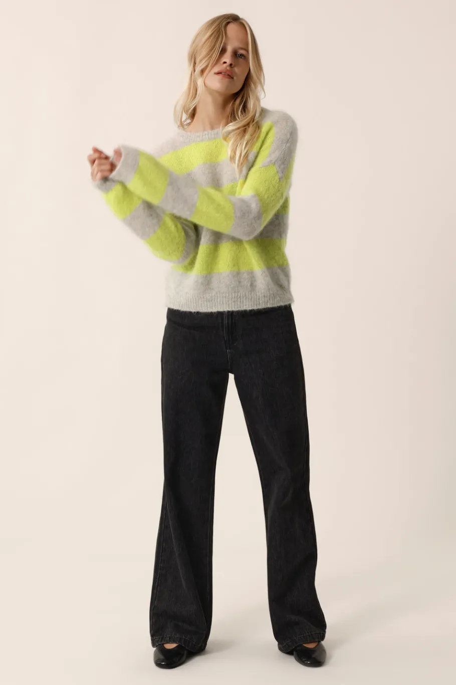 Des Petit Hauts Pull Banelle GRIS CHINE/LUCIOLE Online