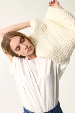 Des Petit Hauts Pull sans manches Astrid CREME Best