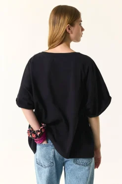 Des Petit Hauts Tee-shirt Haricia NOIR Online