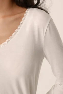 Des Petit Hauts Tee-shirt Izolene ECRU Clearance