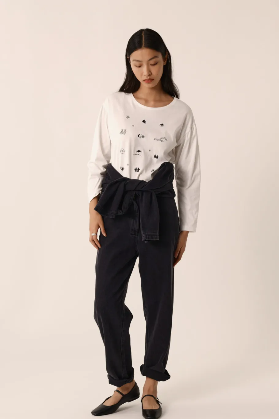 Des Petit Hauts Tee-shirt Janana ECRU Best