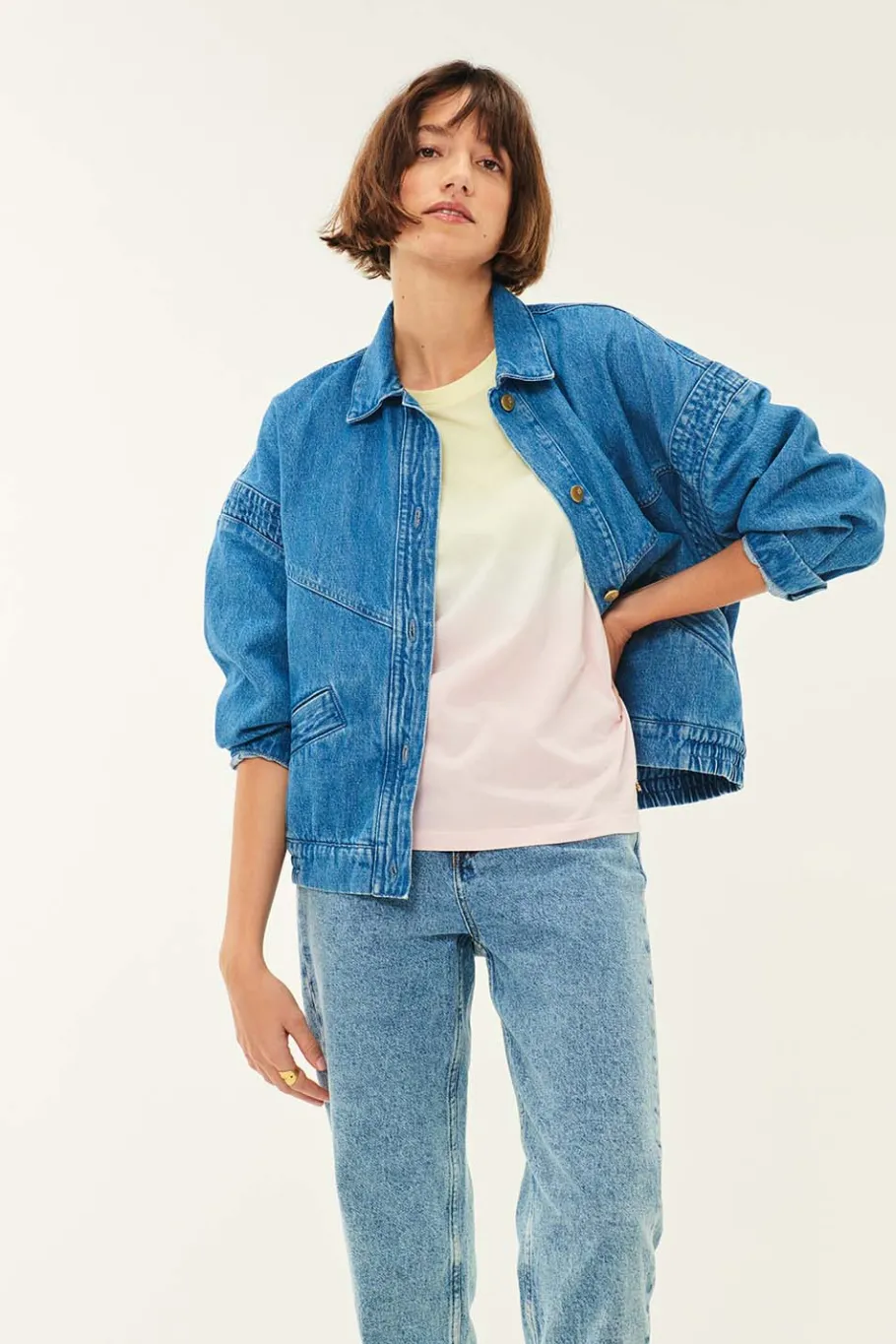 Des Petit Hauts Veste Loubia VINTAGE BLUE Online