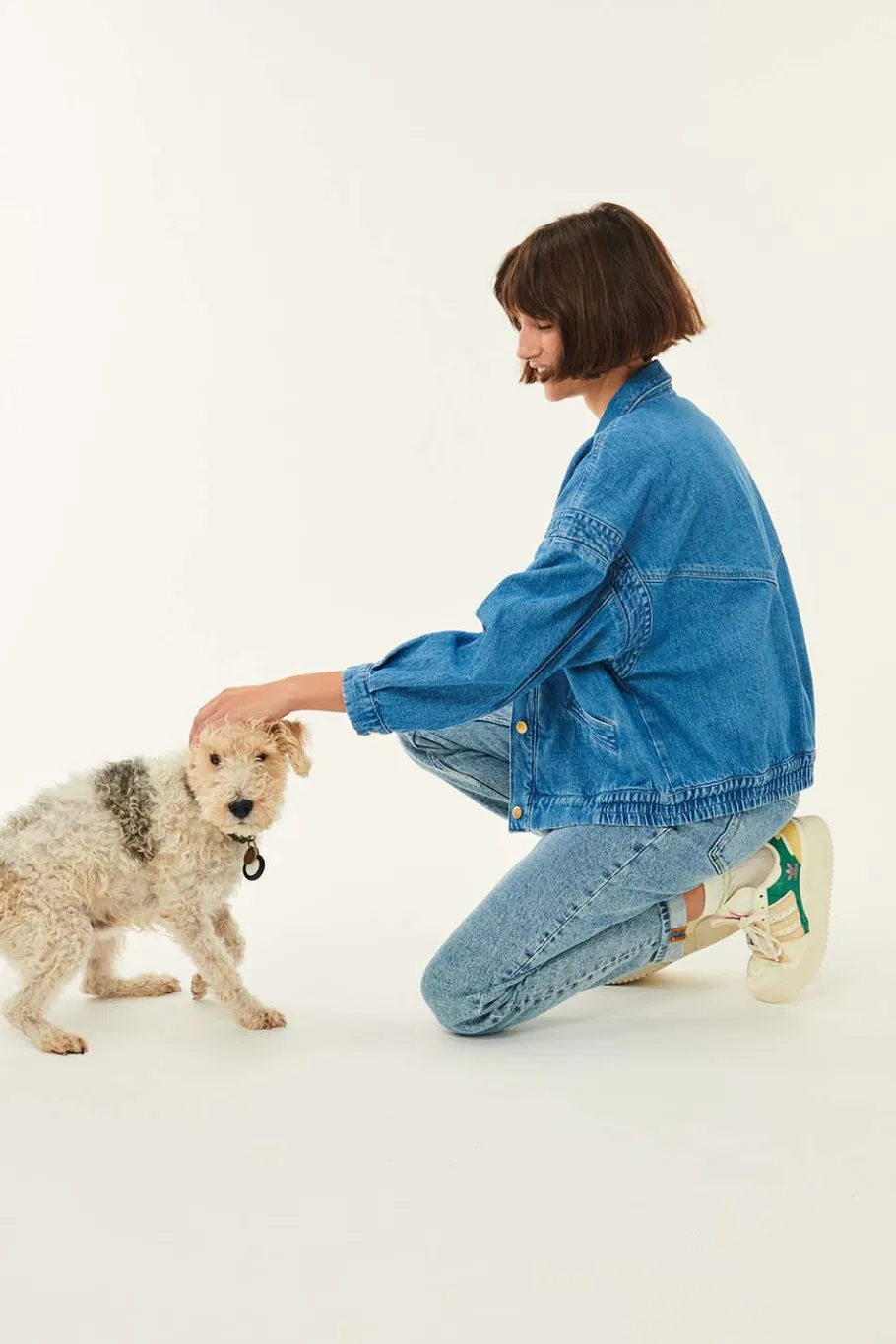 Des Petit Hauts Veste Loubia VINTAGE BLUE Online