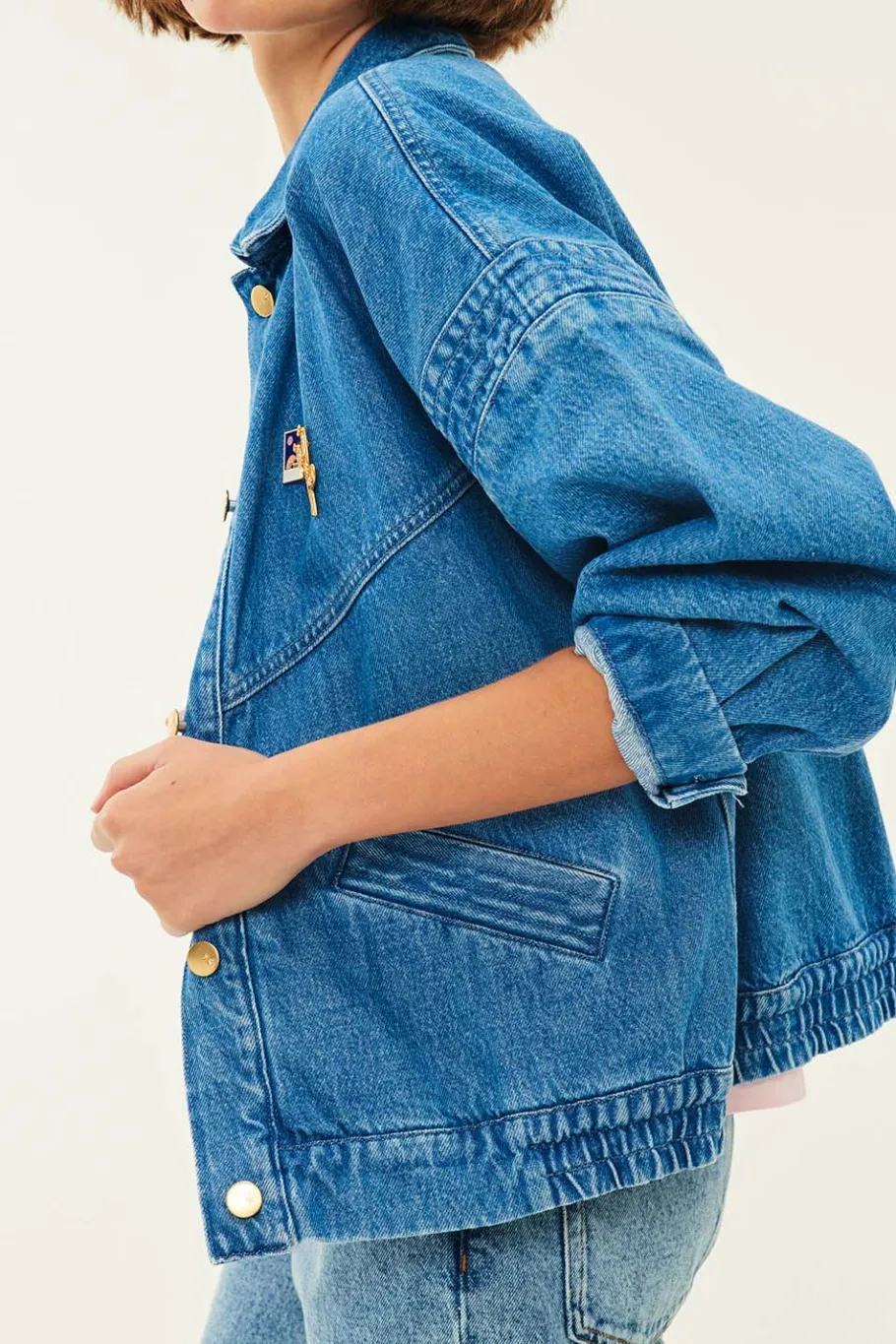 Des Petit Hauts Veste Loubia VINTAGE BLUE Online