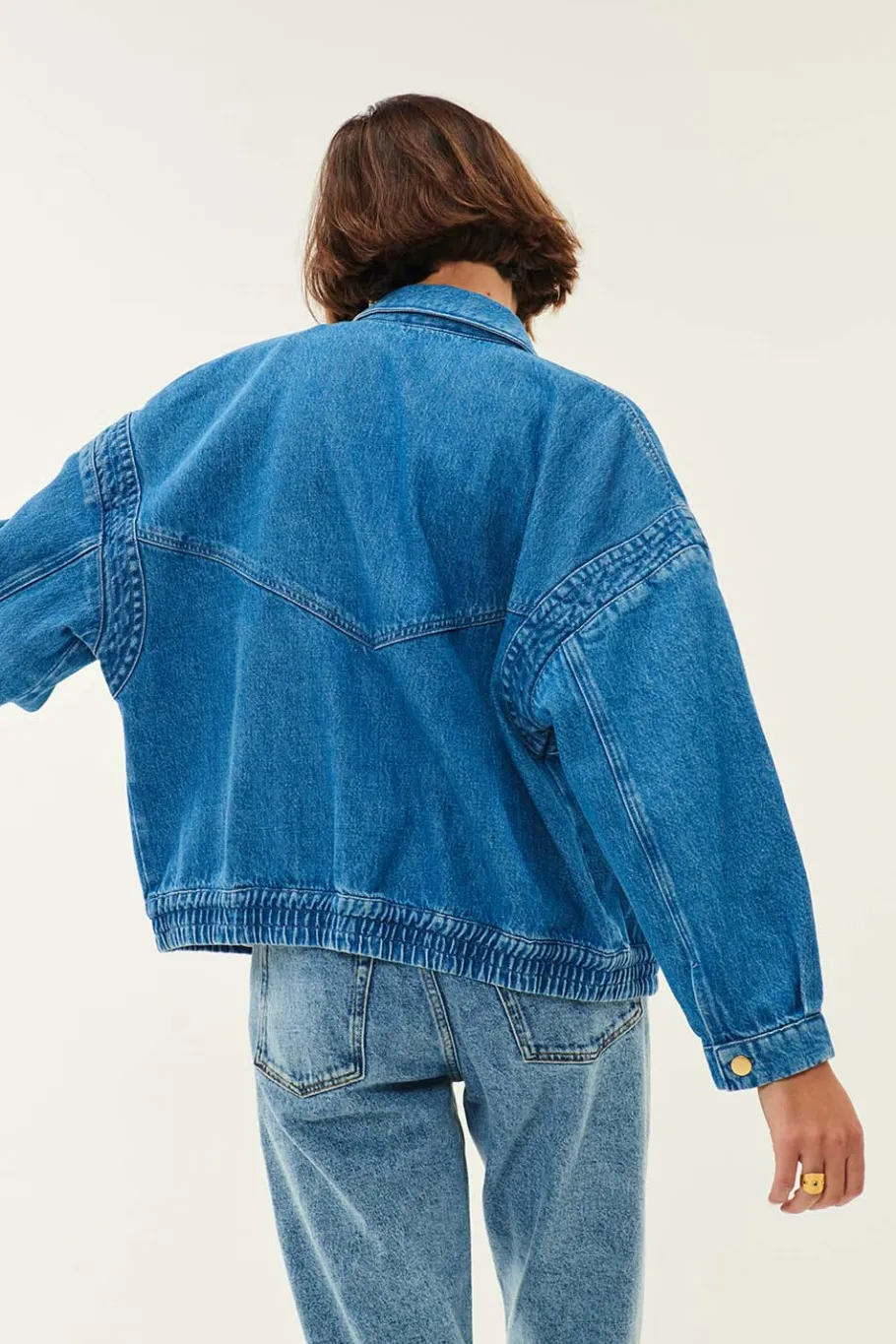 Des Petit Hauts Veste Loubia VINTAGE BLUE Online