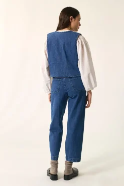 Des Petit Hauts Veste Loucy MIDDLE BLUE Discount