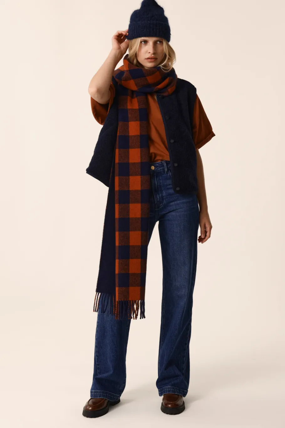 Des Petit Hauts Veste maille sans manches Zlata MARINE Outlet