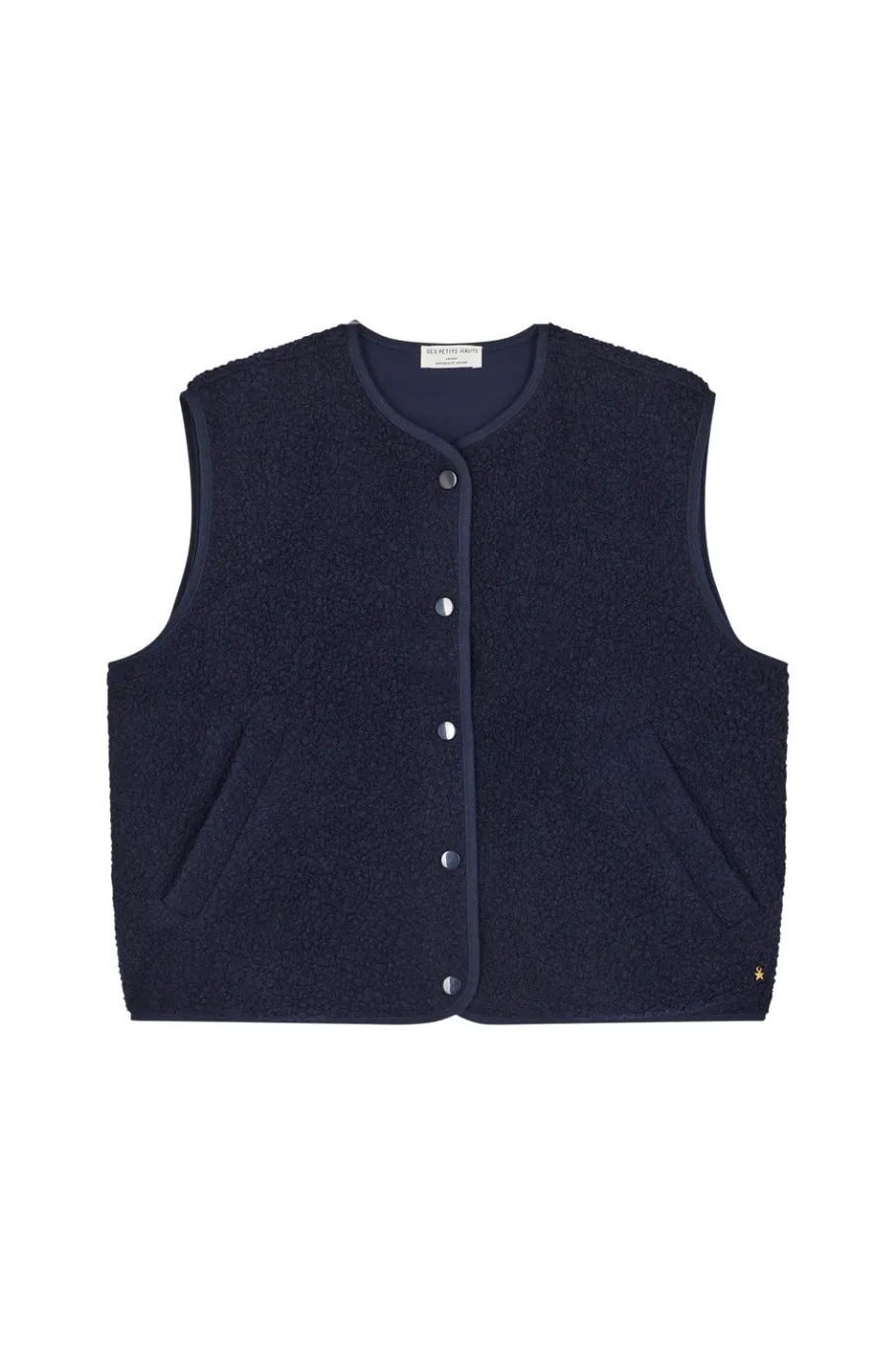 Des Petit Hauts Veste maille sans manches Zlata MARINE Outlet