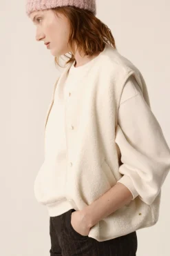 Des Petit Hauts Veste maille sans manches Zlata CREME Best