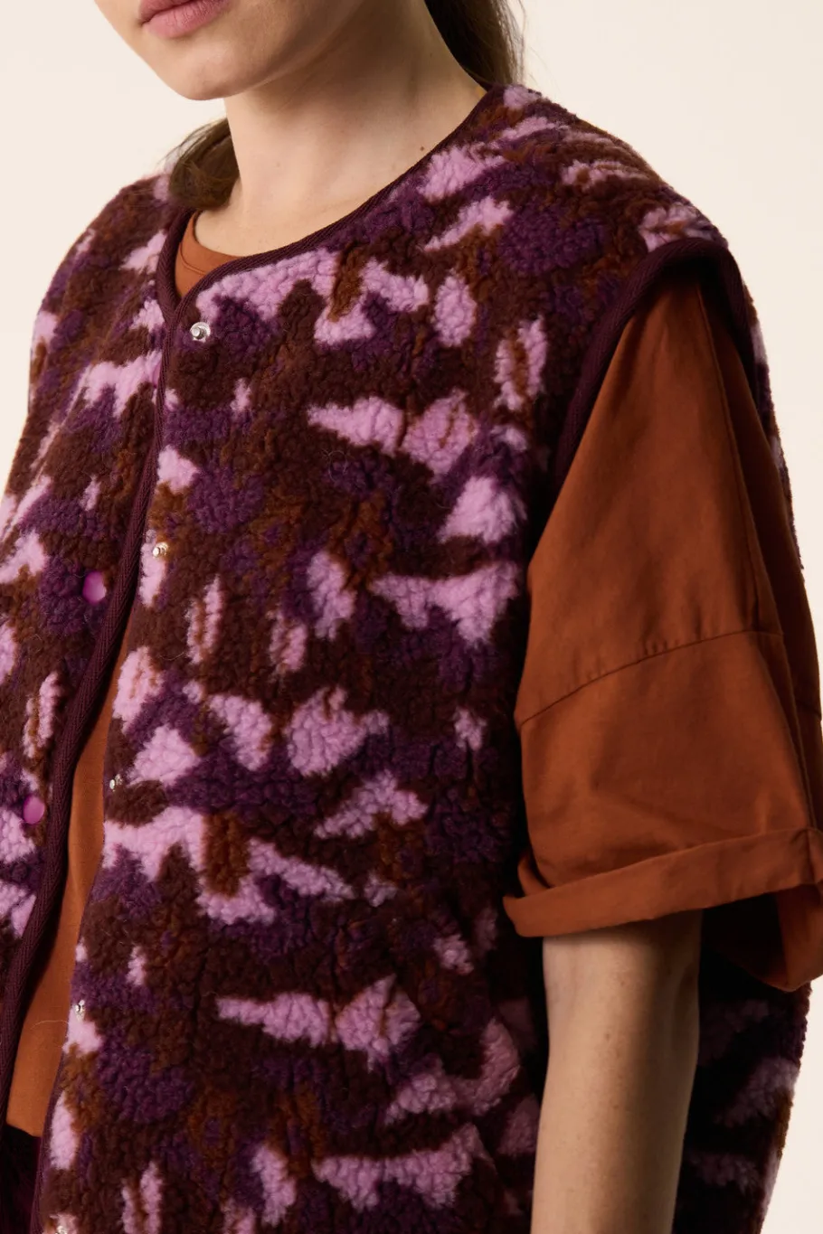 Des Petit Hauts Veste maille sans manches Kadi MANITOU BRUYERE Sale