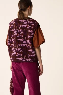 Des Petit Hauts Veste maille sans manches Kadi MANITOU BRUYERE Sale