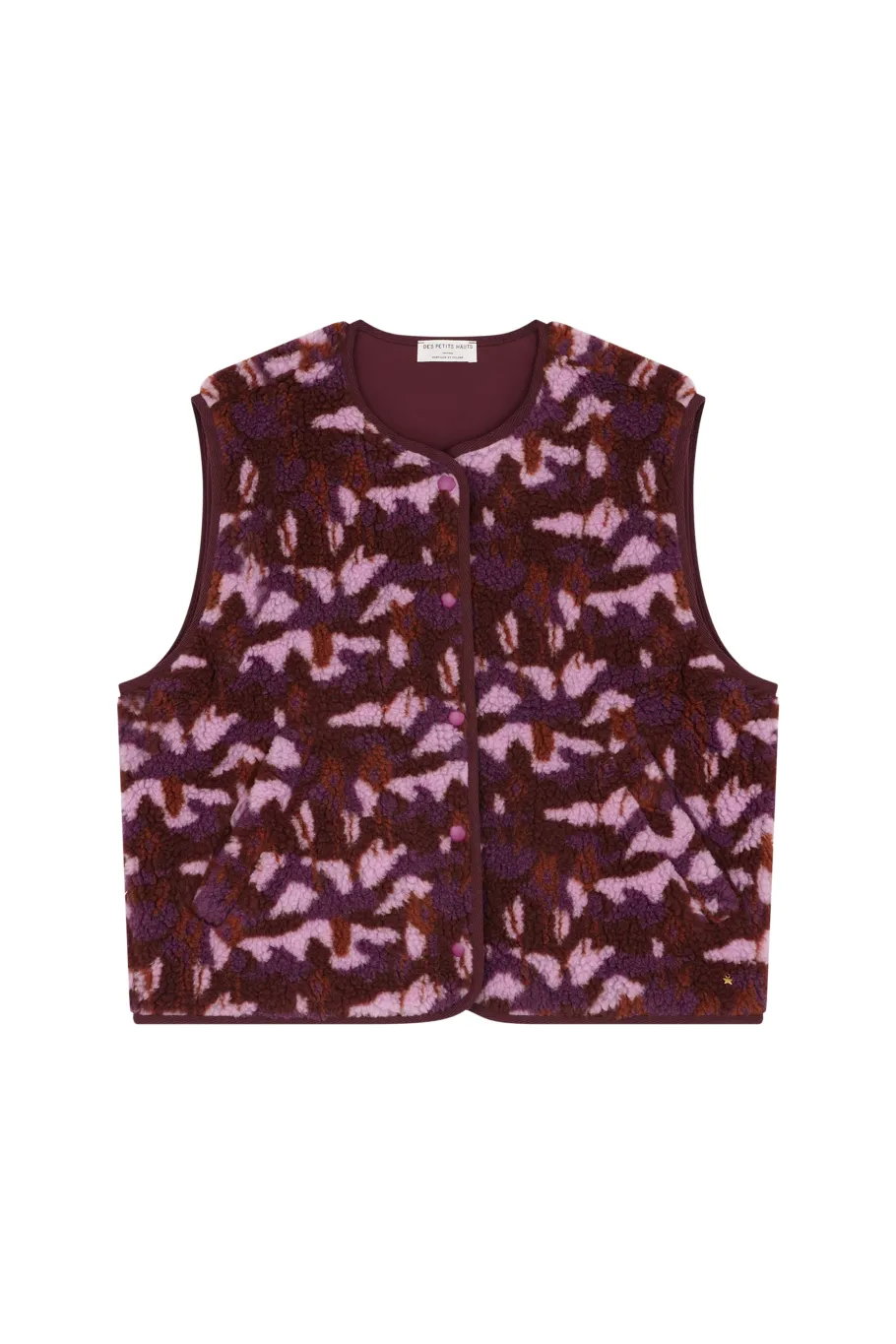 Des Petit Hauts Veste maille sans manches Kadi MANITOU BRUYERE Sale