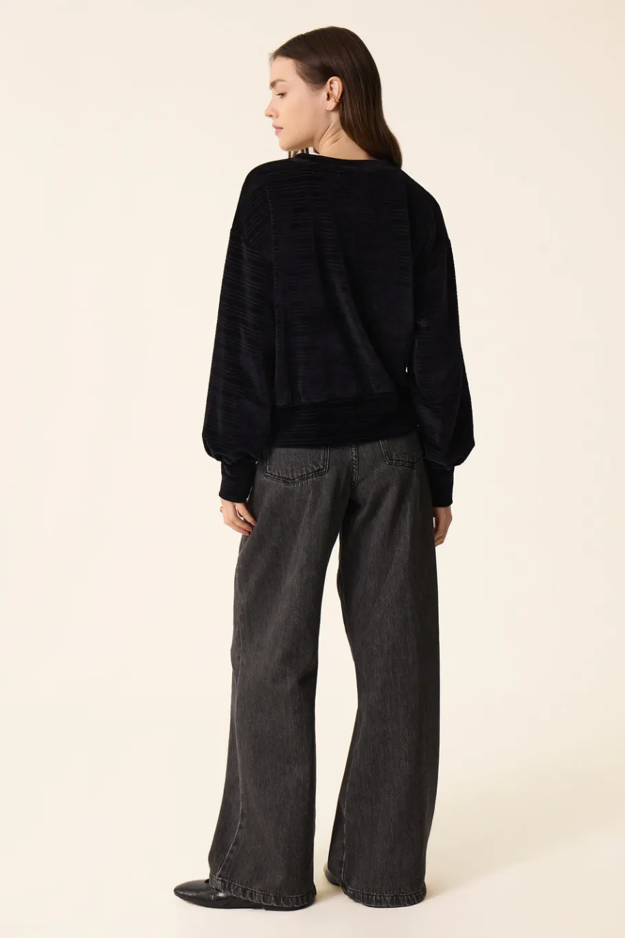 Des Petit Hauts Veste maille Zoraya NOIR Sale